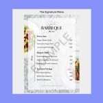 Vugo Basic Plan Menu Example